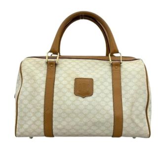 Celine Pre-owned Handbags, female, Beige, Size: ONE SIZE Pre-owned Macadam Boston Bag