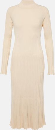 Proenza Schouler Carmen ribbed-knit high-neck midi dress