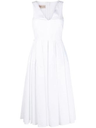 Blanca Vita Abito smanicato con scollo a V - Bianco