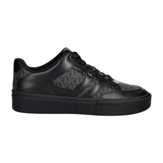 Michael Kors Dane Mixed-Media Sneaker - Heren - Schoenen - Zwart - Maat: 43 1/2 EU Leer
