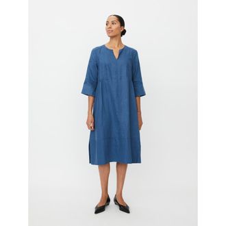 Masai MaNasya Linen Tunic Midi Dress in Ensign Blue at Nordstrom, Size Xx-Large