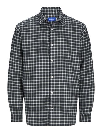 Jack & Jones Plus Size Mens Jorjoshua Flannel Check Shirt Ls Pls Long Sleeve, Forest Night, 3XL
