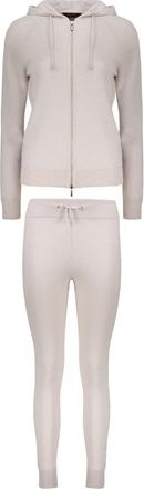 Moorer Full zip hoodie - Dames - Trainingspakken - Beige - XL - Fitness
