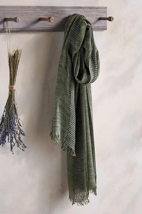 Elizabeth Gillett Fringed Stripe Scarf