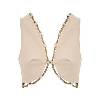 Cult Gaia Dames, Jassen, Beige, Maat: M Katoen