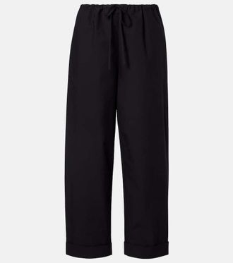 The Row Delano cotton straight pants