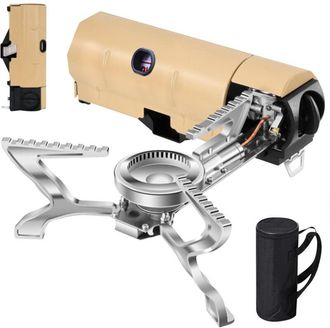 OEM Estufa De Gas Para Camping, Estufa De Gas Port&aacute;til, Estufa De Gas Plegable Con Bolsa De Transporte, Estufa De Gas Para Camping A Prueba De Viento De 2