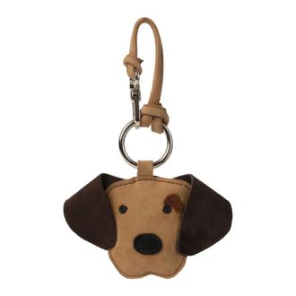 L37 Colgante para bolso - Labrador de ante - Bags - Mujer - Marr&oacute;n - ONE SIZE
