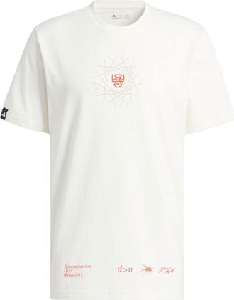 adidas Donovan Mitchell Graphic T-Shirt White Pink II7786