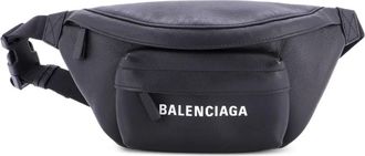 Balenciaga Everyday Printed Leather XS belt bag - Zwart