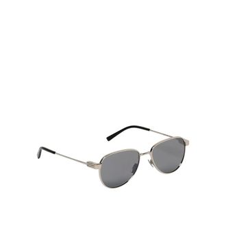 Saint Laurent Sunglasses, male, Gray, ONE SIZE, Luxury Silver Sunglasses