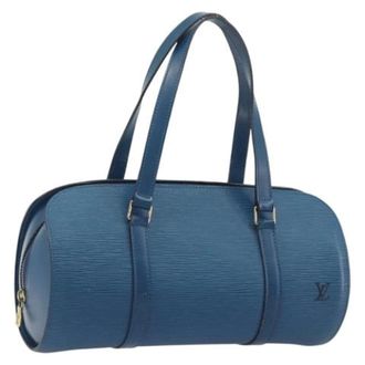 Louis Vuitton Tweedehands leren Louis Vuitton tassen - Dames - Pre-owned - Blauw - Maat: ONE Size Leer
