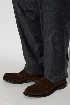 Brioni Suede Loafers, Mens, Brown