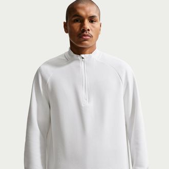 Nike Mens Par Therma-FIT 1/2-Zip Golf Top in White | IB0303-100