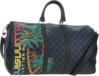 Louis Vuitton Pre-owned Boston Bag - Dames - Vintage Weekendtas - Zwart - ONE Size - Leer - Vintage