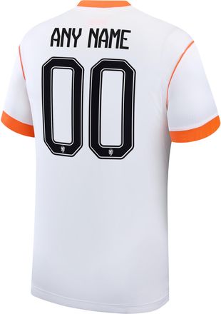 Nike Netherlands 2026 Stadium Away Nike Mens Dri-FIT Soccer Replica Custom Jersey By You in White | NN203939021-CUS