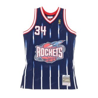 Mitchell & Ness Sportswear, male, Blue, Size: M Vintage NBA Swingman Jersey Hakeem Olajuwon