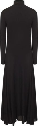 Alaia Fluid Jersey Heart Jurk - Dames - Casual kleedjes - Zwart - M - Leer - Kleedjes