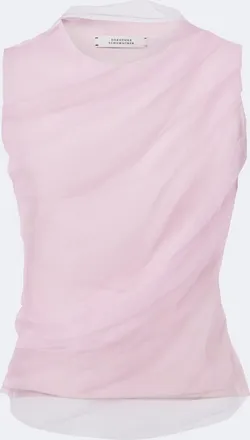Dorothee Schumacher Layered draped jersey and tulle top