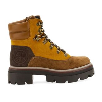 Tory Burch Tory Burch, Lace-up Boots, female, Multicolor, Size: 6 US Miller Lug Hiker Boot