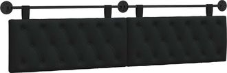 vidaXL Cabecero Colgante Negro Tela Vidaxl