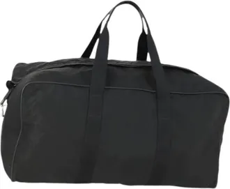 Prada Pre-owned Weekend Bags, female, Black, Size: ONE SIZE Pre-owned Nylon Weekend Bag
