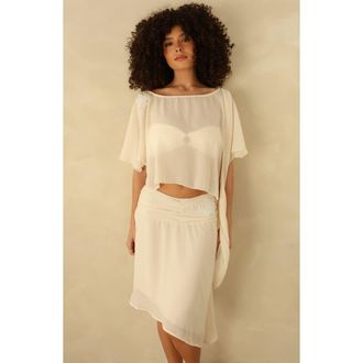 Dippin' Daisy's Swimwear Sunbeam Skirt in Dove at Nordstrom, Size X-Small