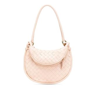 Bottega Veneta Pre-owned Shoulder Bags, female, Pink, Size: ONE SIZE Pre-owned Leather Shoulder Bag