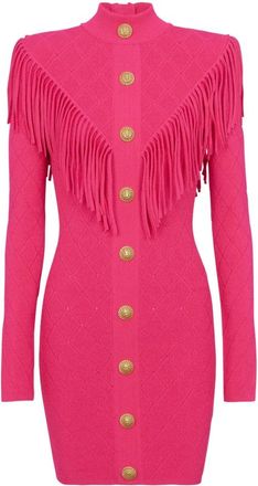 Balmain Mujer, Vestidos, Rosa, Talla: XS