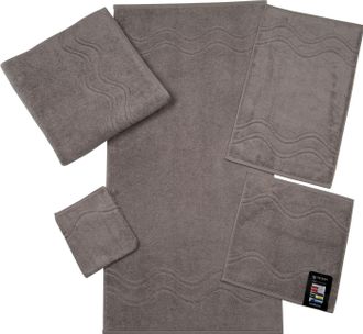 ROSS Gästehandtuch »Cashmere feeling« 100% Baumwolle, mit Wellen-Bordüre, grosse Farbauswahl