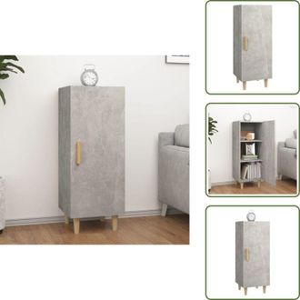 vidaXL The Living Store Credenza Grigio Cemento 34,5x34x90 cm in Legno Multistrato - Credenza grigia