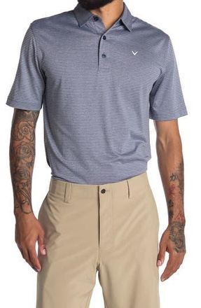 Callaway Callaway Golf Heather Micro Stripe Polo in Navy Chambray Heather at Nordstrom Rack, Size Medium