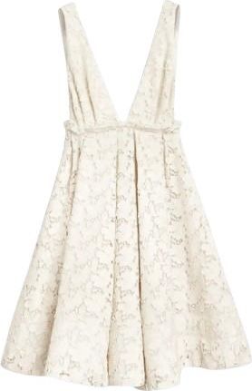 Brock Collection Lace Pleated Mini Dress Size S