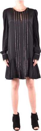 Twinset Elegante Jurk voor Vrouwen - Dames - Korte kleedjes - Zwart - L - Kleedjes
