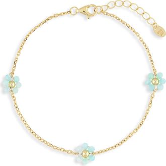 Argento Vivo Stone Station Bracelet in Gold/amazonite at Nordstrom Rack