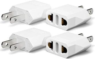 OEM Juego De 4 Adaptadores De Viaje De La Ue A Ee. Uu. - Enchufe Universal Para Am&eacute;rica, Canad&aacute; Y M&eacute;xico