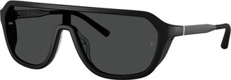 Oliver Peoples R-12 Shield Zonnebril - unisex - Zonnebrillen - Zwart - ONE Size - Accessoires