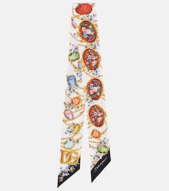 Dolce & Gabbana DG silk scarf
