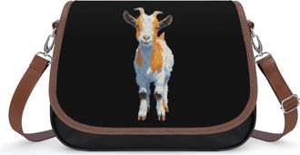 Generic Cute Goat Small Womens Crossbody Bags Shoulder Handbag with Adjustable Strap for Travel