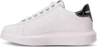 Karl Lagerfeld Schoenen, Dames, Wit, 37 EU, Leer, Kapri Cornelly Signia Stitch