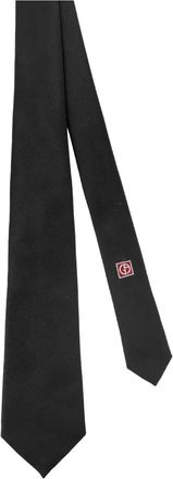 Giorgio Armani Cravatta con applicazione - Nero