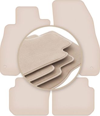 OEM Alfombrillas Beige Premium Para Fiat Punto 12 Hatchback 2012-2018