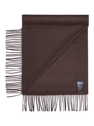 Prada Mens Scarf Silk And Cashmere, Brown Scarfs