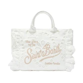 MC2 Saint Barth Tote Bags, female, White, Size: ONE SIZE Colette Volant N Hand Bag