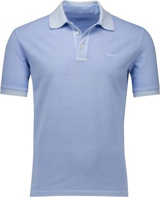 GANT Tops, Heren, Blauw, M, Polo shirt korte mouw lichtblauw