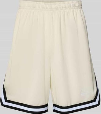 Karl Kani Regular Fit Shorts mit elastischem Bund in Offwhite, Gr&ouml;&szlig;e XXL