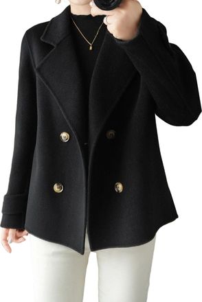Generic Womens Trench Coat Double Breasted Peacoat Jackets Essentials Fall Winter Coat