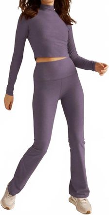 Beyond Yoga Heather Yoga Pant In Purple