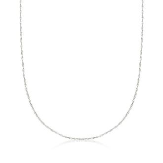 Ross-Simons Italian 14kt White Gold Medium Rope-Chain Necklace