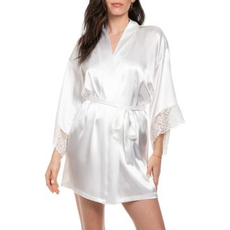 In Bloom by Jonquil La Belle Short Robe in Ivory at Nordstrom, Size Medium